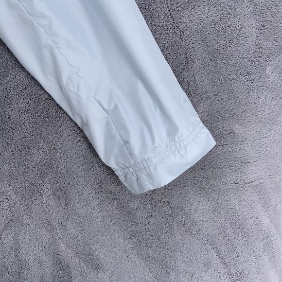 Adidas Clima365 Jacket Light Blue Full Zip Hood in Collar Vented Womens Small - Picture 12 of 12